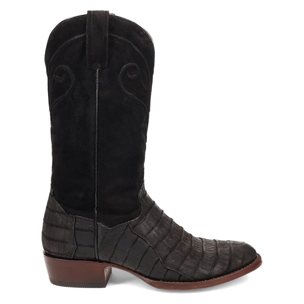 Dan Post Men's Alvis Caiman Black Leather Boot DP3100