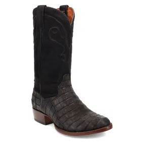 Dan Post Men's Alvis Caiman Black Leather Boot DP3100