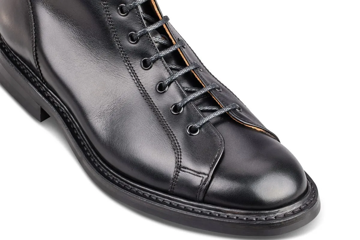 Ethan Monkey Boot - Black Calf