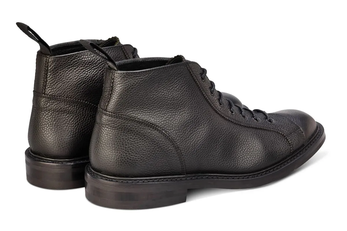 Ethan Monkey Boot - Black Olivvia Scotch Grain