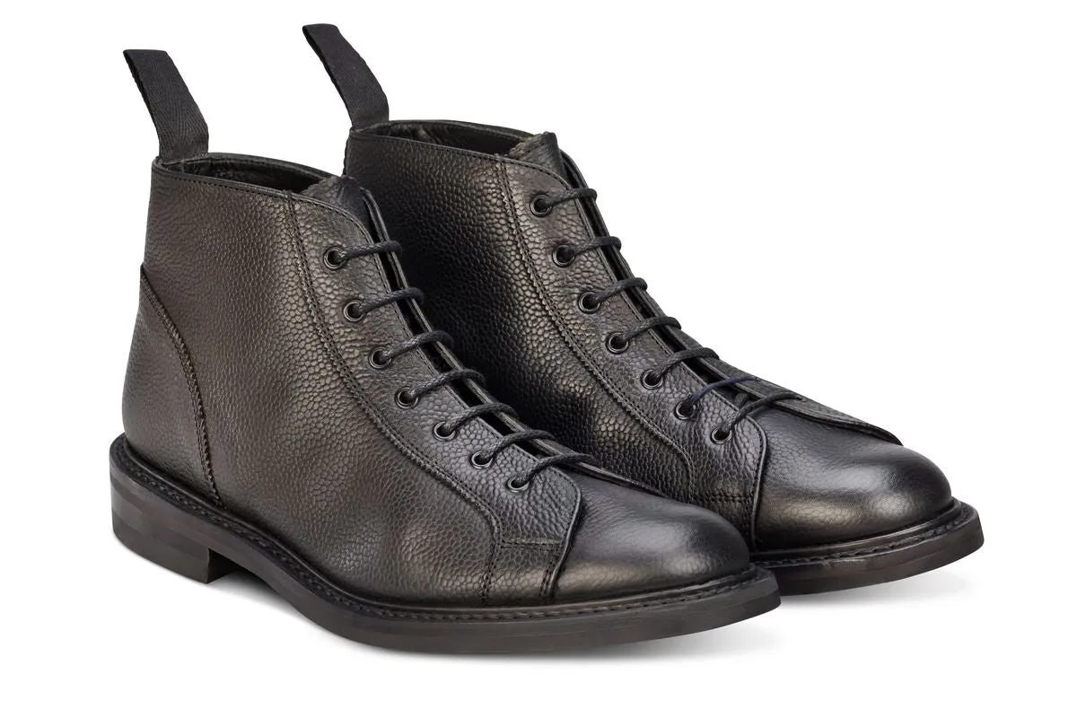 Ethan Monkey Boot - Black Olivvia Scotch Grain