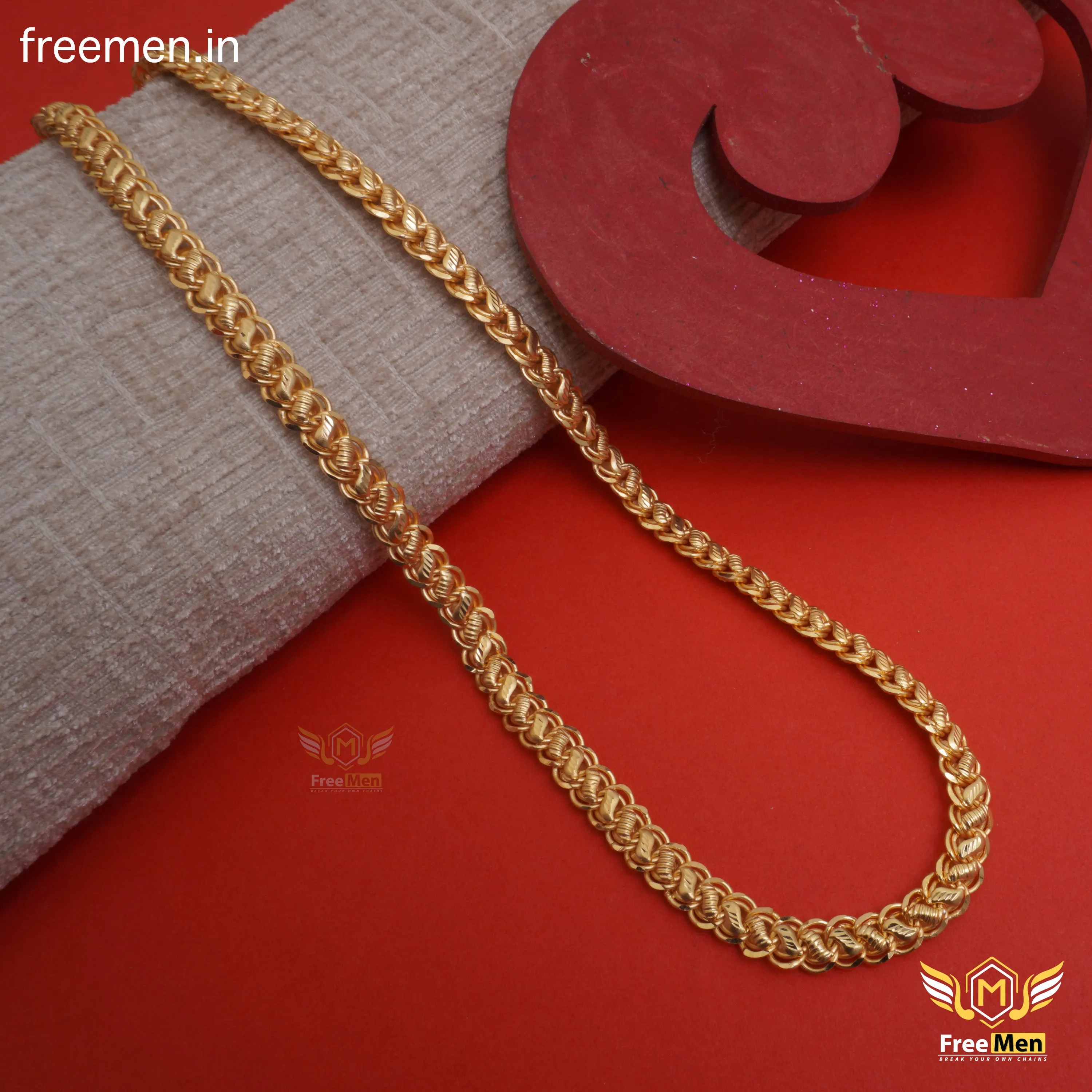 Freemen Appealing Nice Lotus Golden Chain for Men - FM288