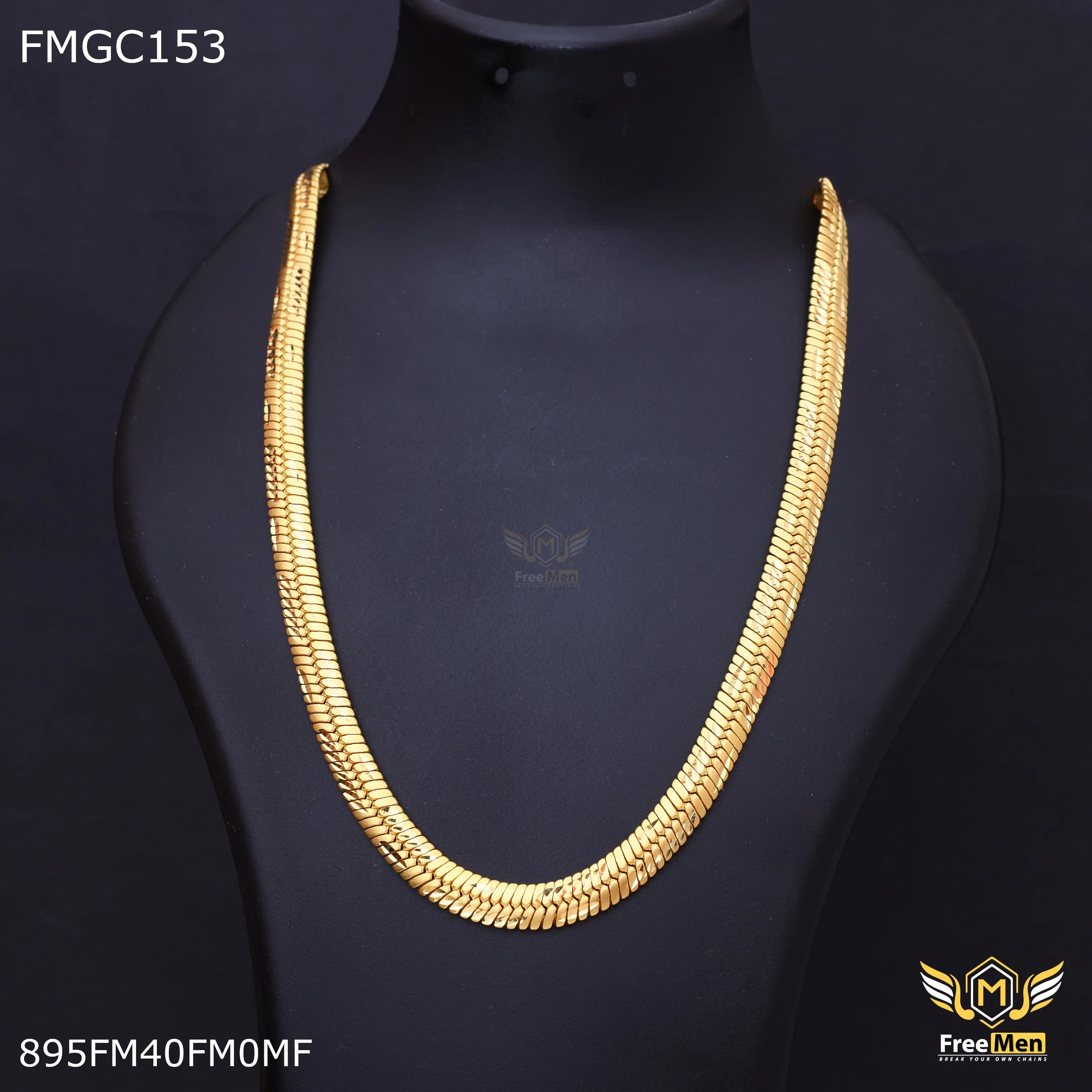 Freemen Gold Plated Traditional fantastic Chain for Men - FMGC153