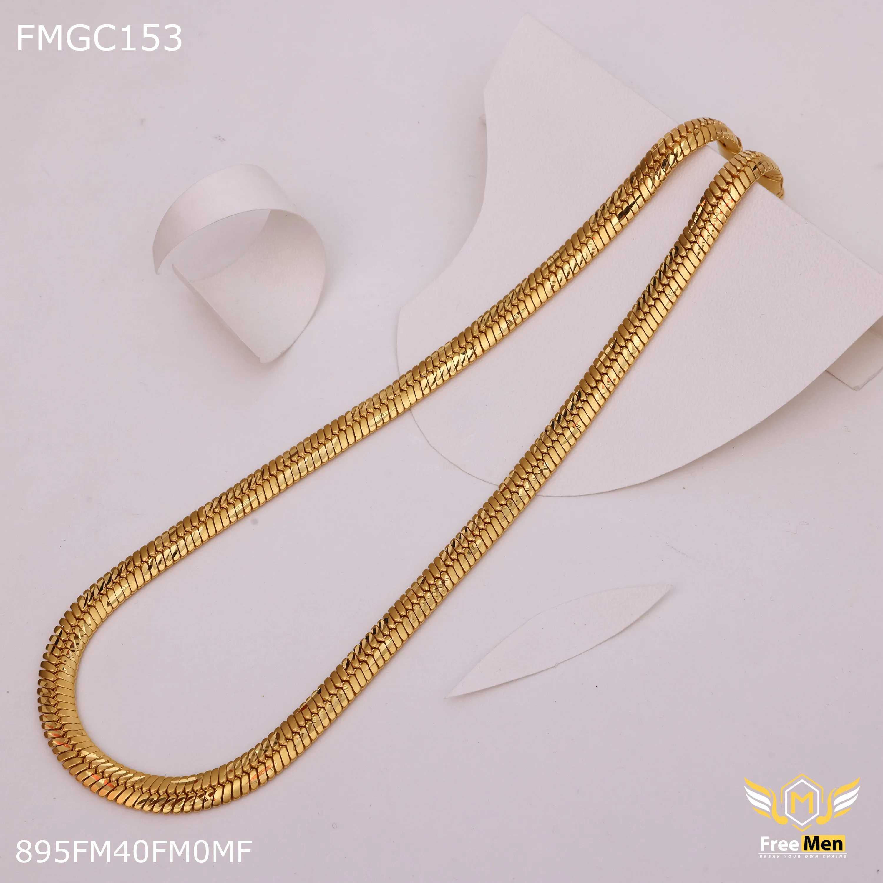 Freemen Gold Plated Traditional fantastic Chain for Men - FMGC153