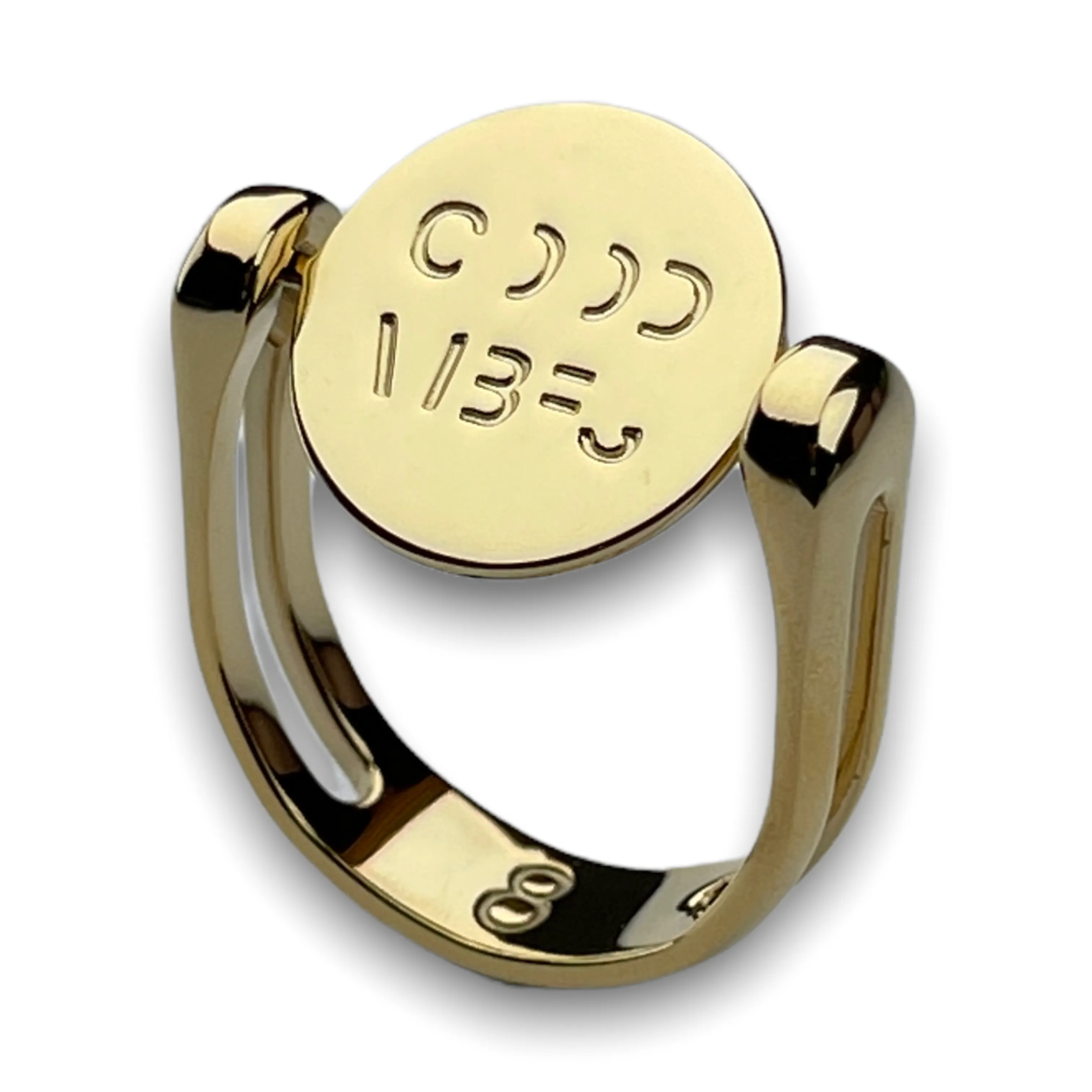 GOOD VIBES Spin-to-reveal Fidget Ring