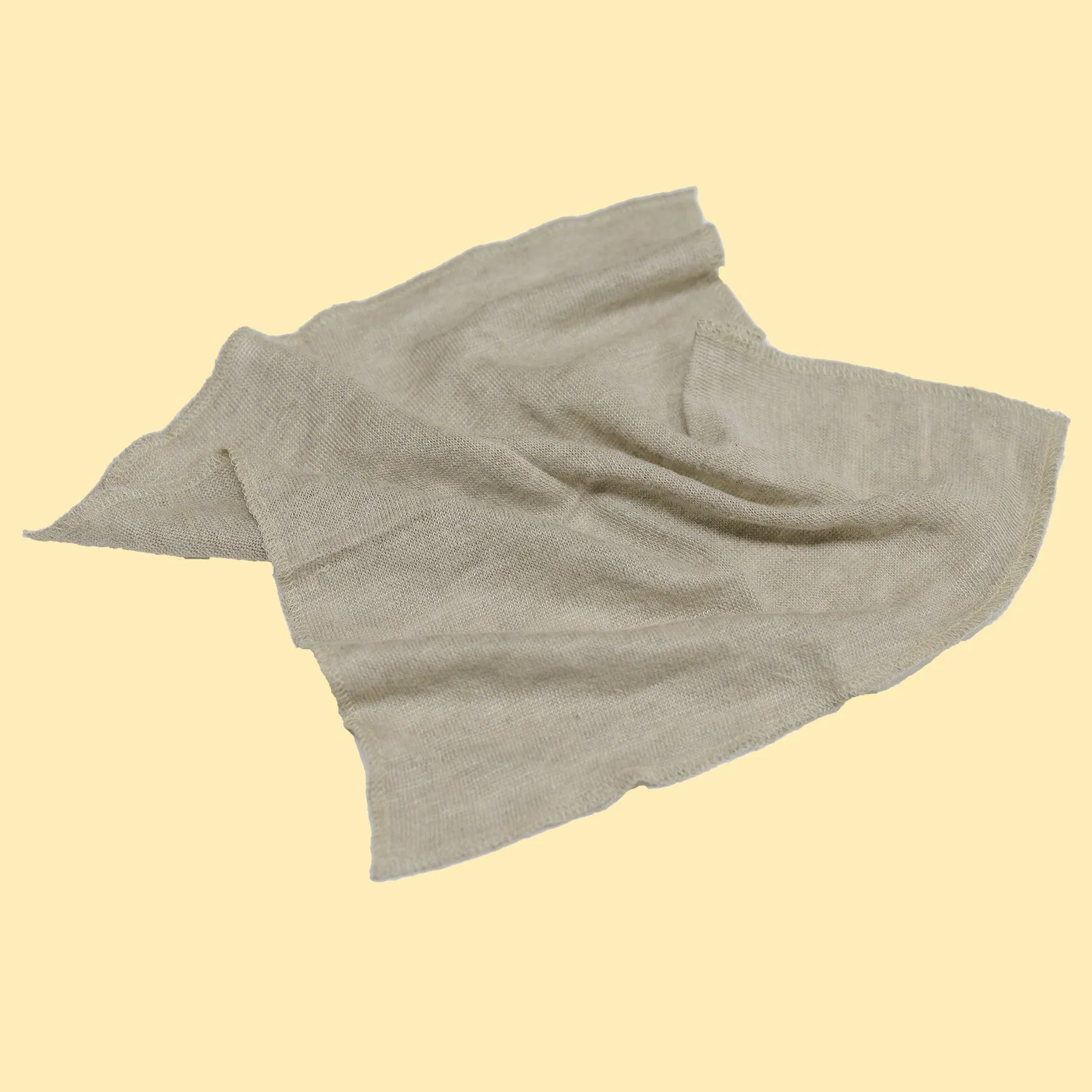 ISLINGTON 100% Organic Linen Knit Handkerchief (10”x10”) (OC Thread) (100% Biodegradable)