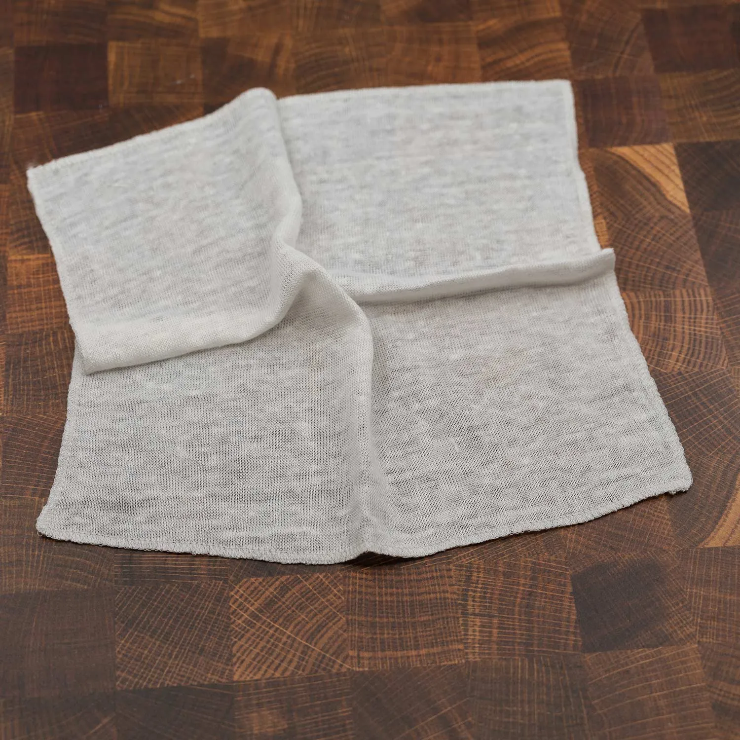 ISLINGTON 100% Organic Linen Knit Handkerchief (10”x10”) (OC Thread) (100% Biodegradable)