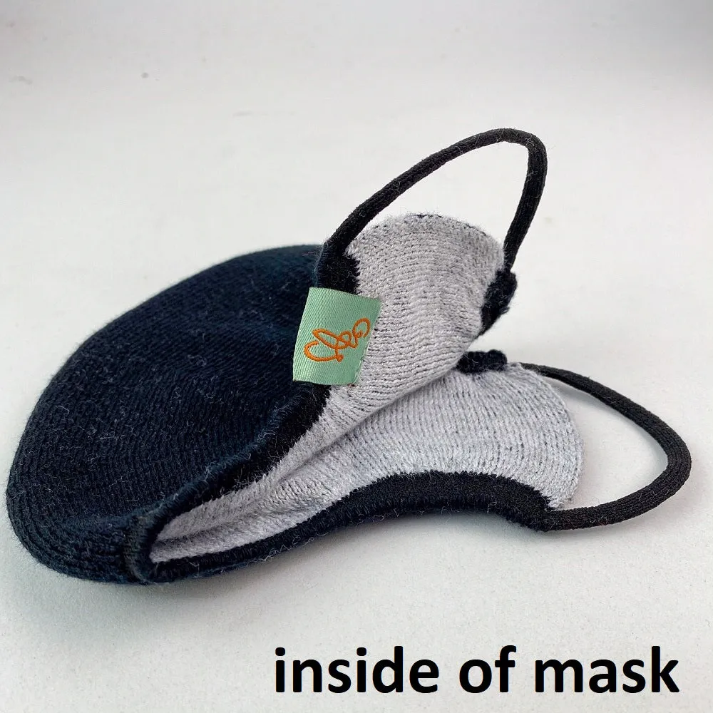 KNITTED FACE MASKS - ASSORTED 4 PACK - REUSABLE
