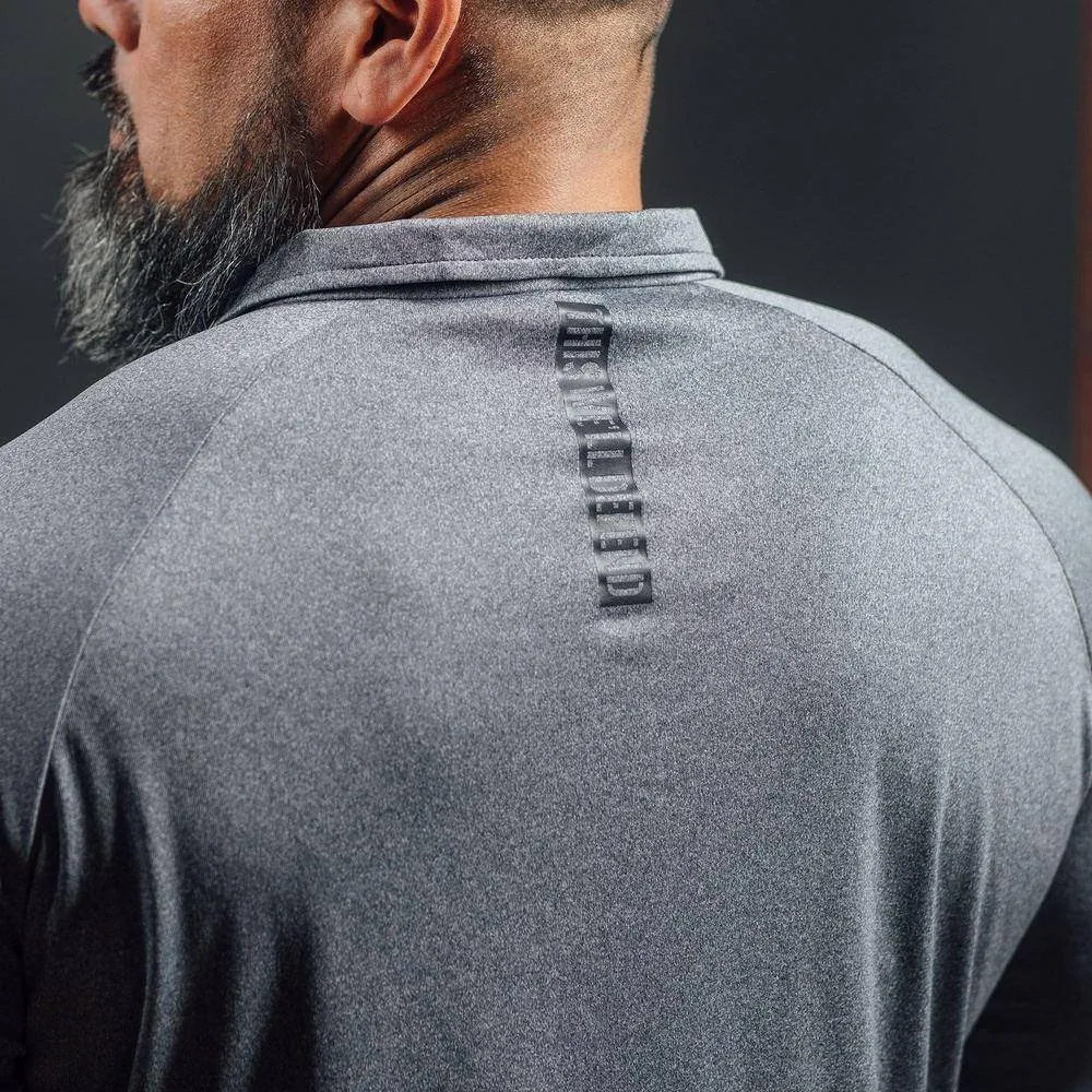 Men's 1/4 Zip Pullover - Heather Gray