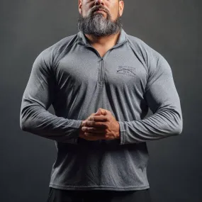 Men's 1/4 Zip Pullover - Heather Gray