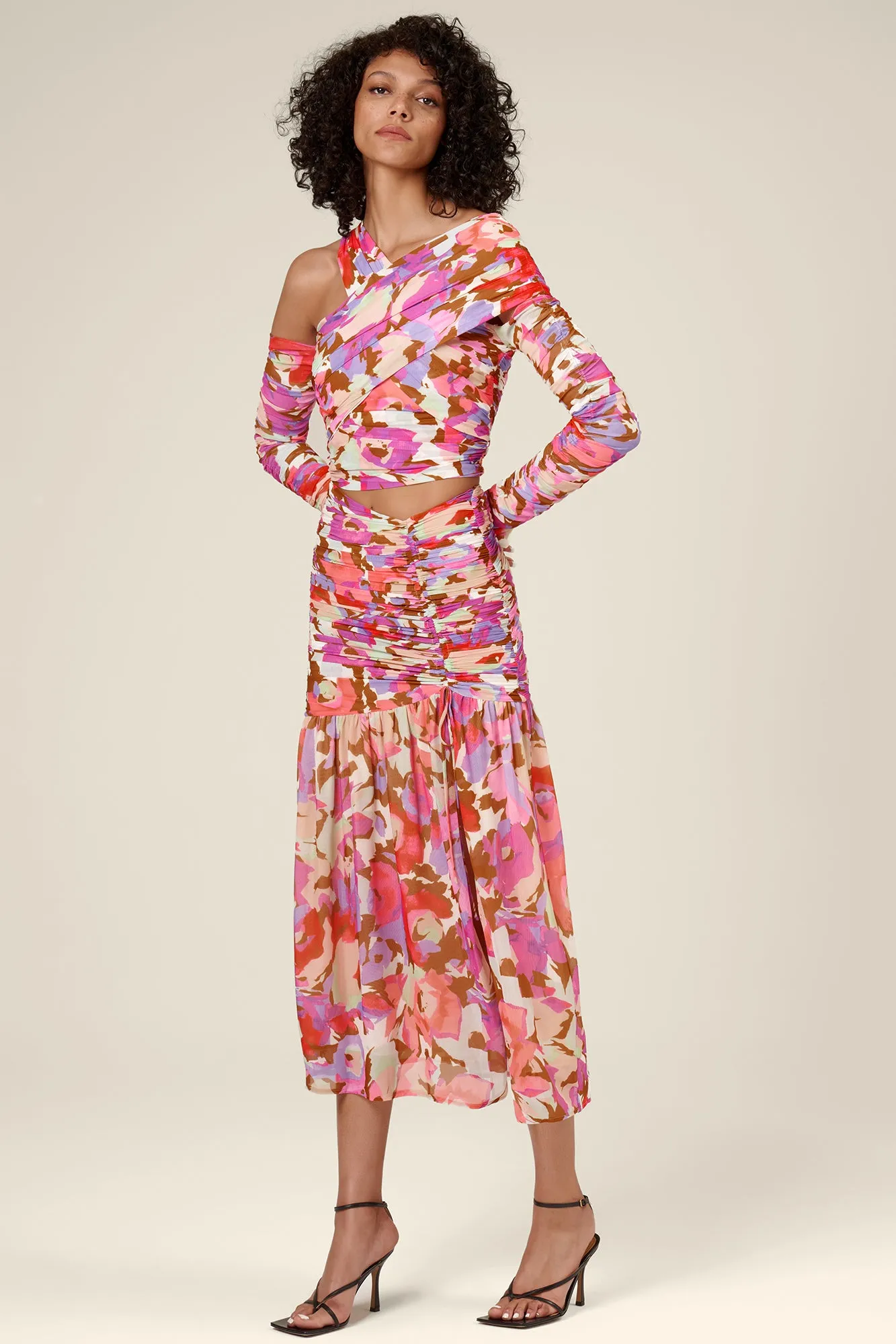 Mira Top - Abstract Floral