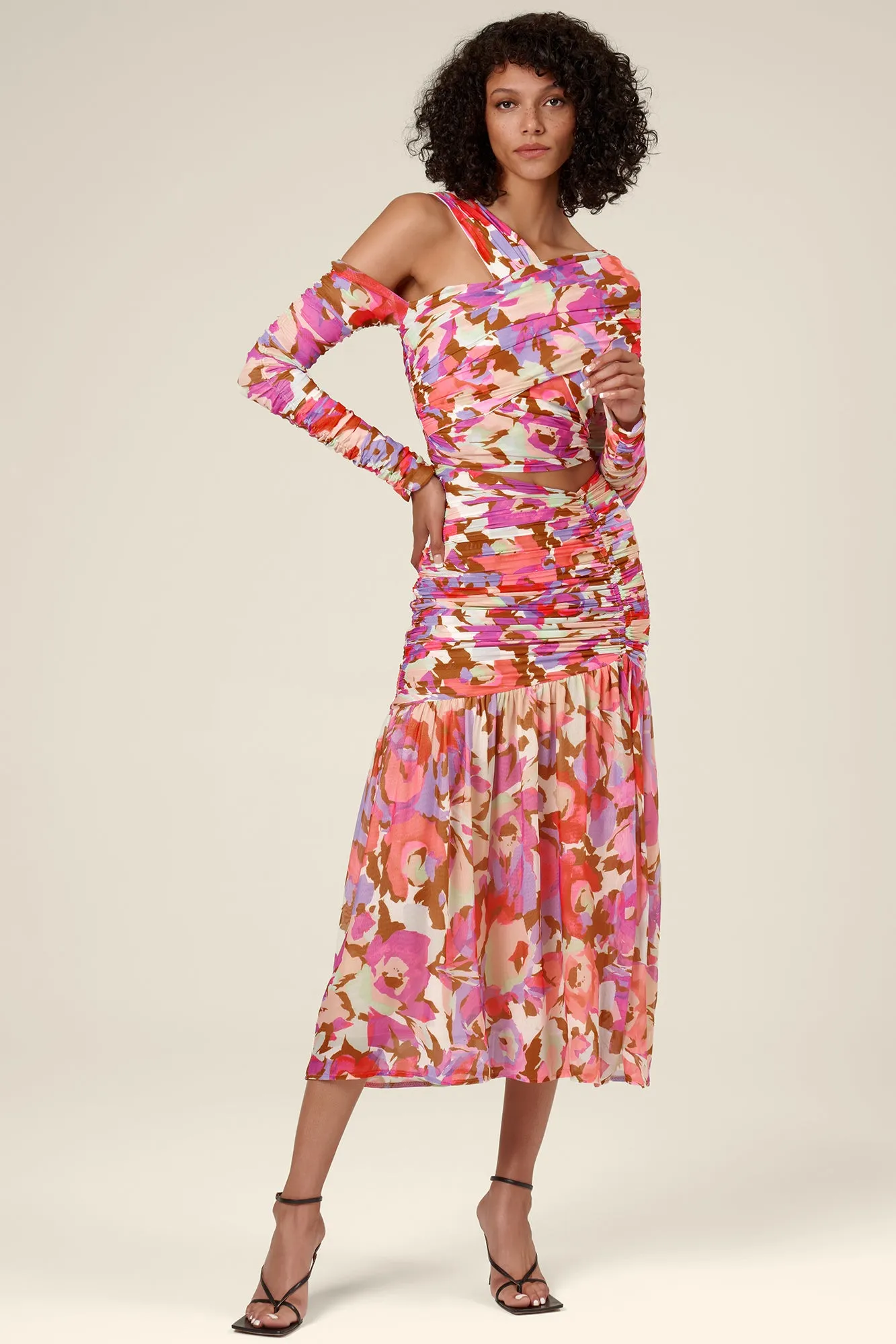 Mira Top - Abstract Floral