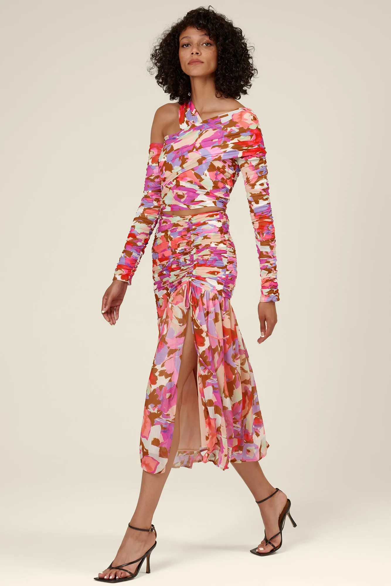 Mira Top - Abstract Floral