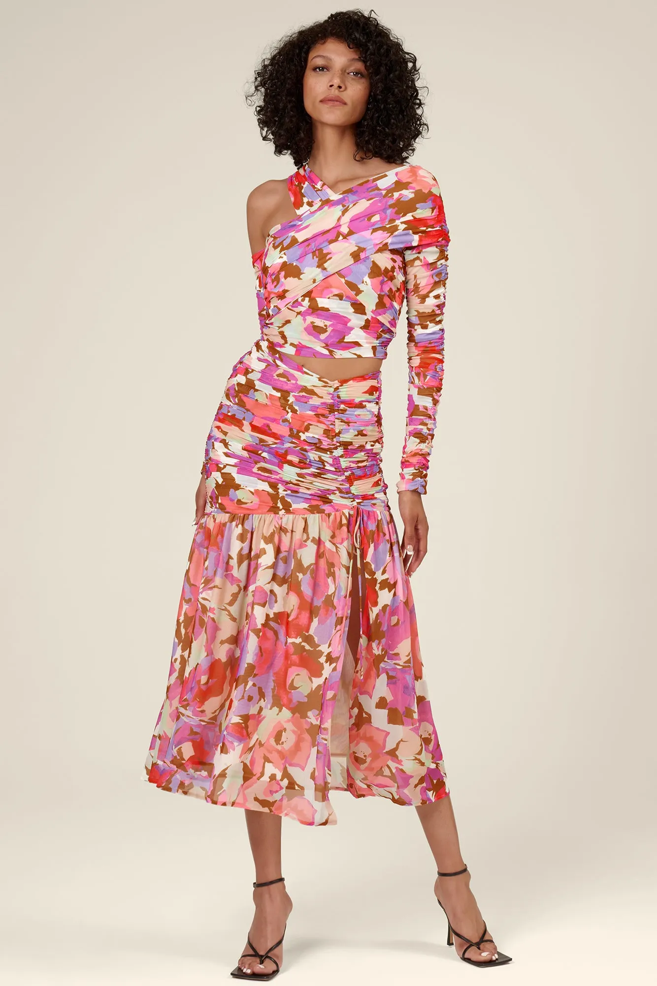 Mira Top - Abstract Floral