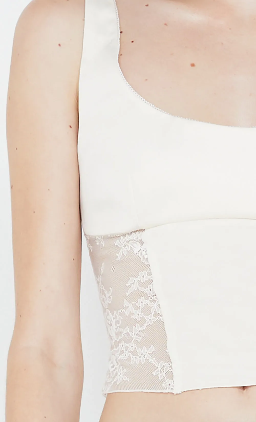 OLIMPIA CORSET TOP - CREAM