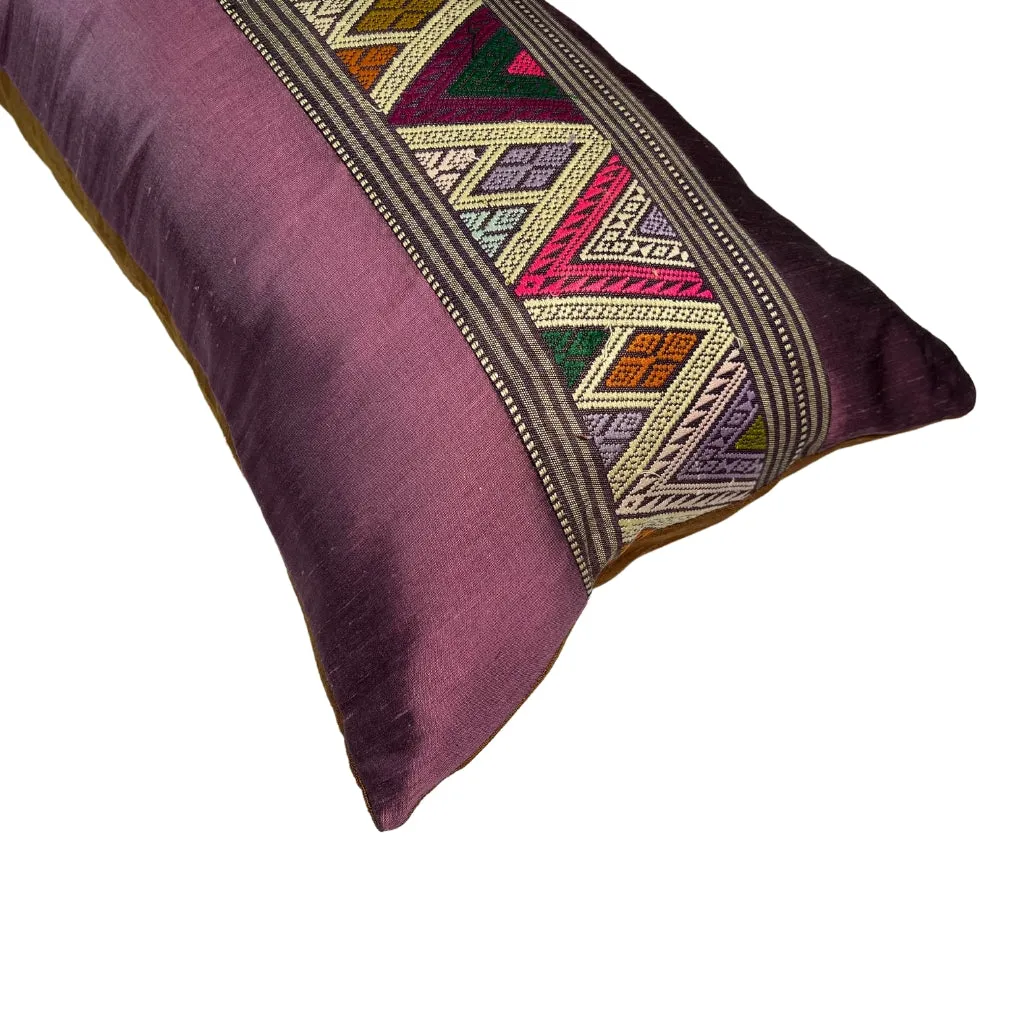 Plum Thai Textile Pillow