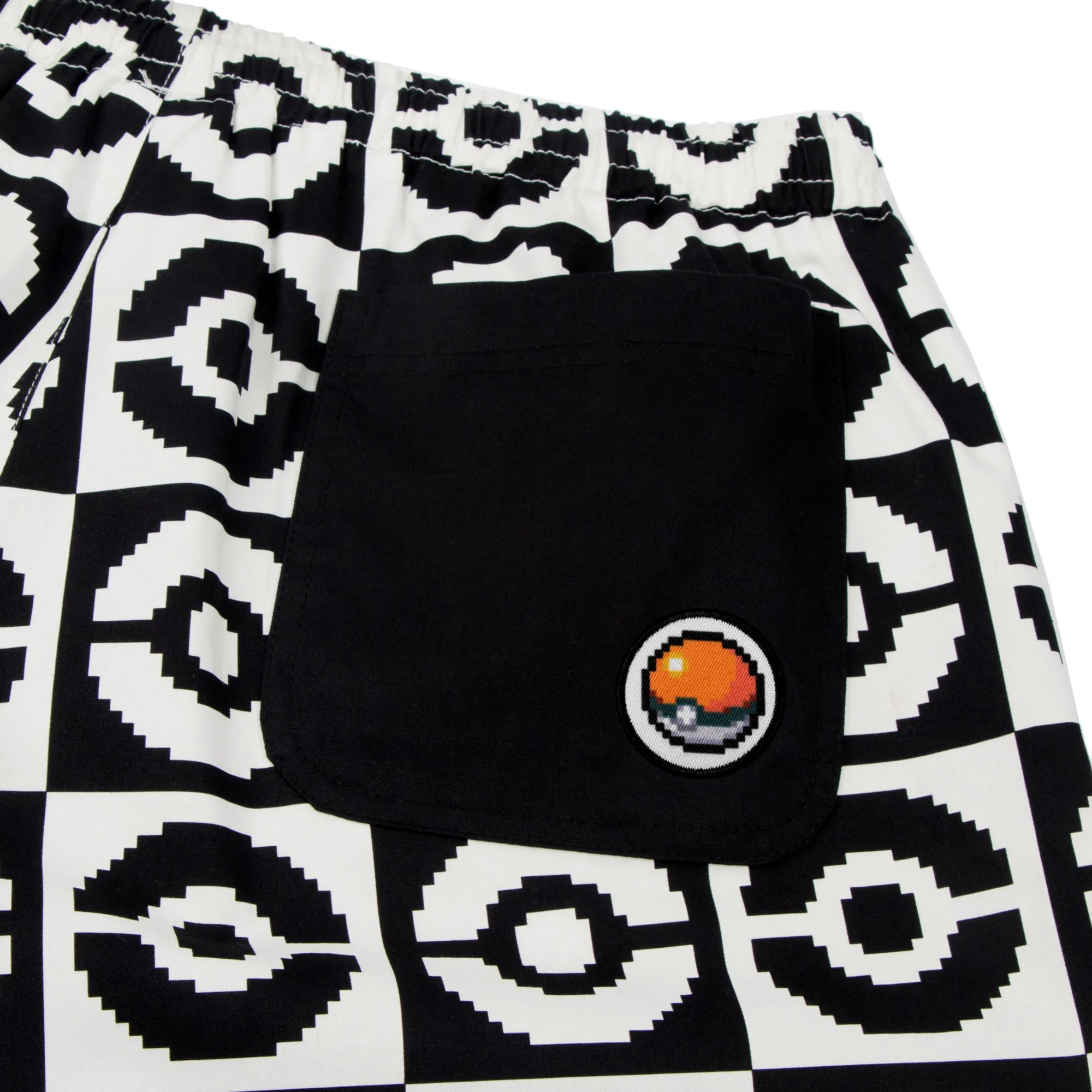 Poké Ball Allover Black & White Button-Down Set