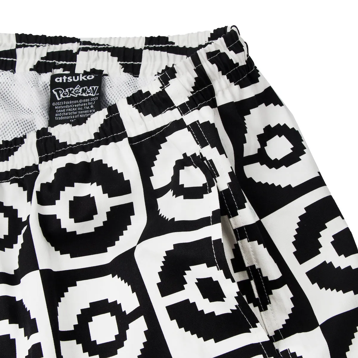 Poké Ball Allover Black & White Button-Down Set