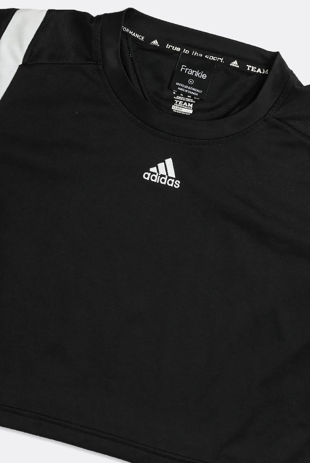 Rework Adidas Crop Athletic Tee - XL