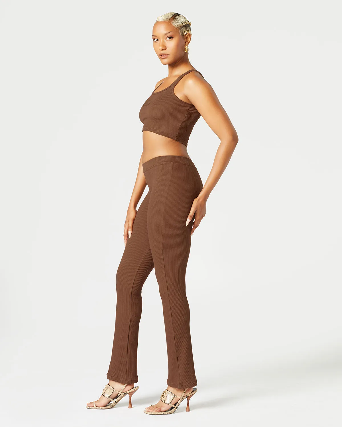 Ribbed Flared Pant
