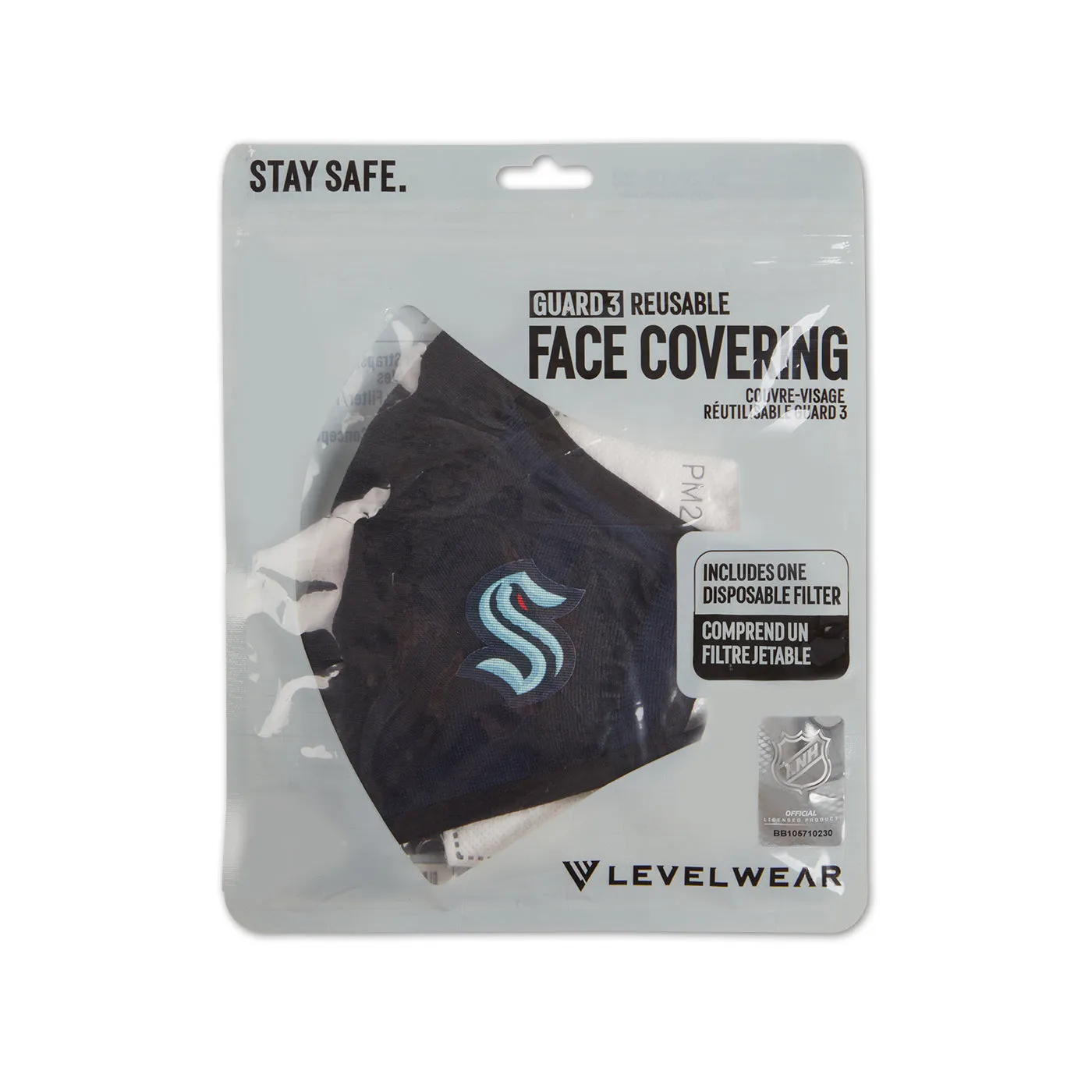 Seattle Kraken Levelwear Guard 3 Face Mask