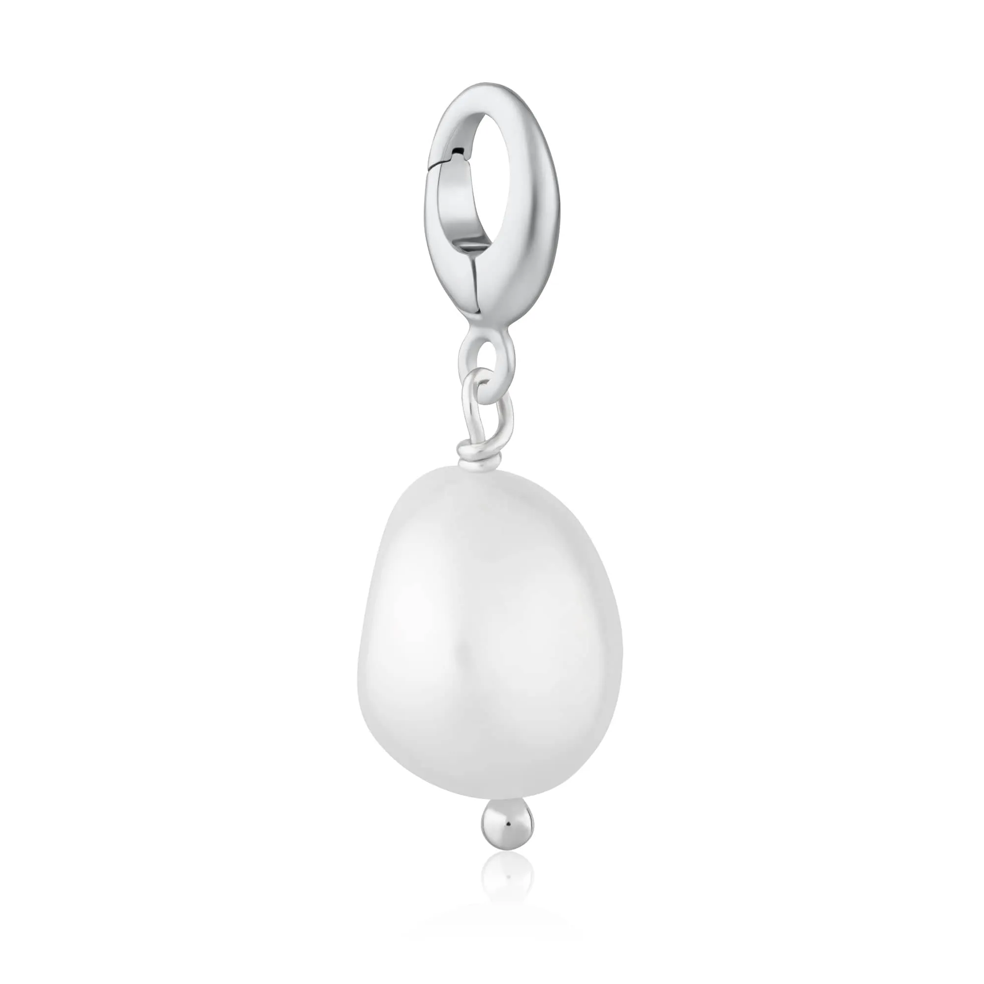 Silver Baroque Pearl Charm