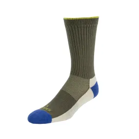 Summit - Performance Organic Cotton Crew Socks - Army Green