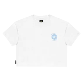 Titan Olympus Sports Club Cropped Short-Sleeve Tee - White