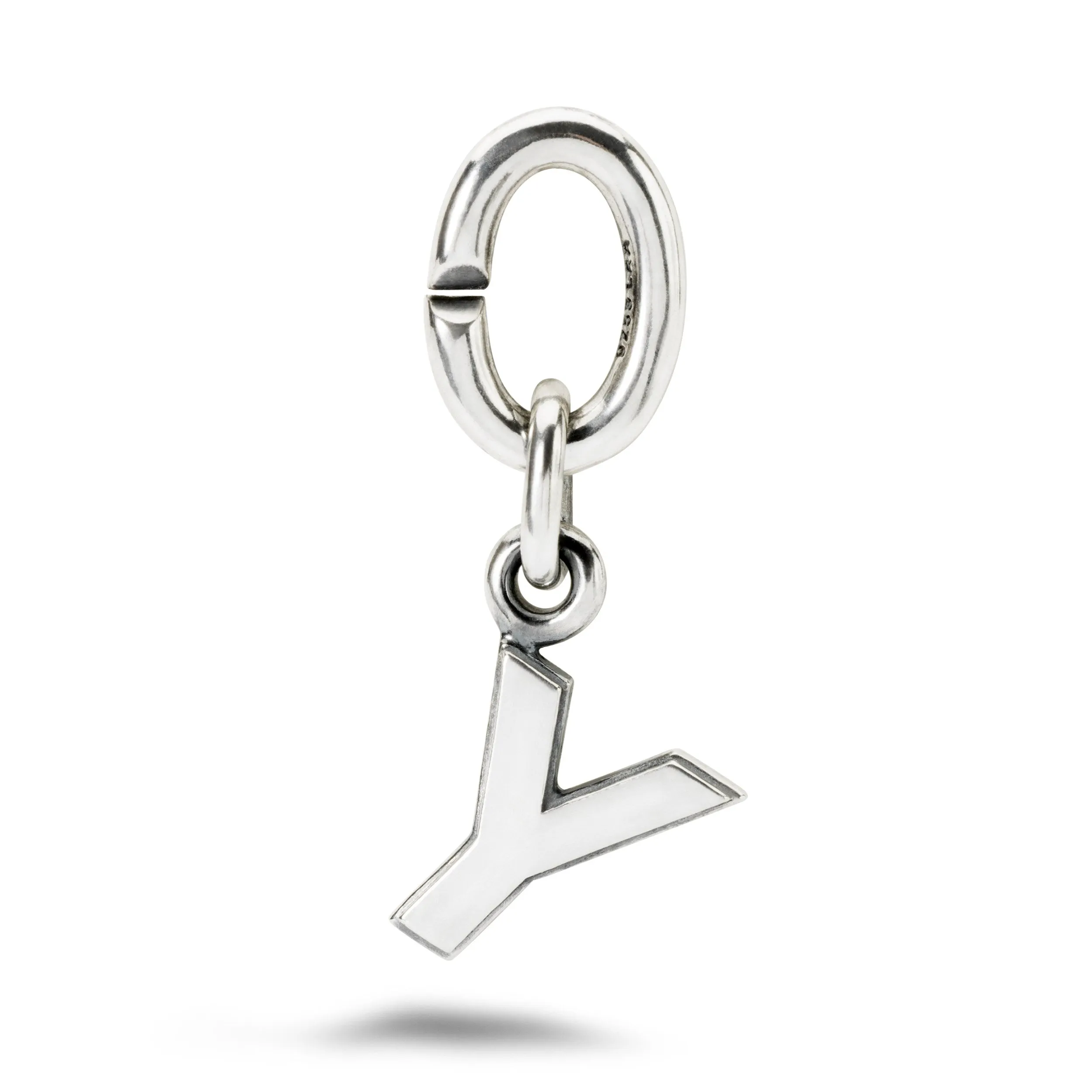 Y, Silver Link Charm