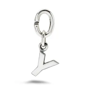 Y, Silver Link Charm